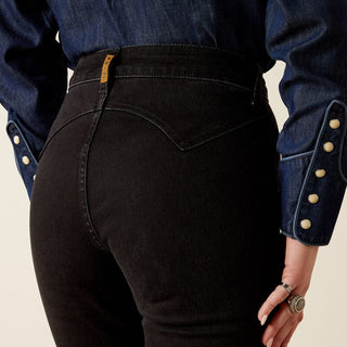 Ariat Women's High Rise Black Dixie Slim Trouser Jeans - Cowboy SwaggerAriat Women's High Rise Black Dixie Slim Trouser JeansPants