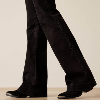 Ariat Women's High Rise Black Dixie Slim Trouser Jeans - Cowboy SwaggerAriat Women's High Rise Black Dixie Slim Trouser JeansPants
