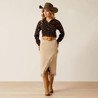 Ariat Women's Homestyle Mole Ranch Brand Print Button Down - Cowboy SwaggerAriat Women's Homestyle Mole Ranch Brand Print Button DownShirts & Tops