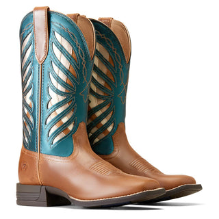 Ariat Women's Longview Buttered Rum and Metallic Sea Western Boot - Cowboy SwaggerAriat Women's Longview Buttered Rum and Metallic Sea Western BootWomen's Boots