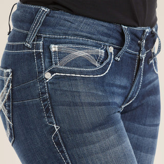 Ariat Women’s Mid Rise Straight Leg Jeans – Slim Fit Stretch Denim (10024300) - Cowboy SwaggerAriat Women’s Mid Rise Straight Leg Jeans – Slim Fit Stretch Denim (10024300)Pants