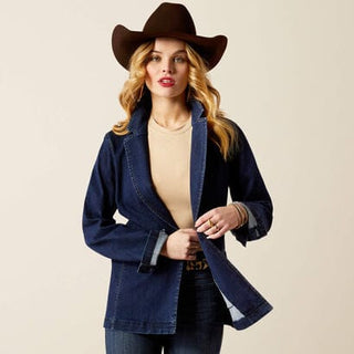 Ariat Women’s Midnight Denim Blazer - Cowboy SwaggerAriat Women’s Midnight Denim Blazer
