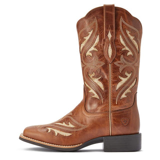 Ariat Women's Round Up Bliss Midday Tan Western Boot - Cowboy SwaggerAriat Women's Round Up Bliss Midday Tan Western Boot