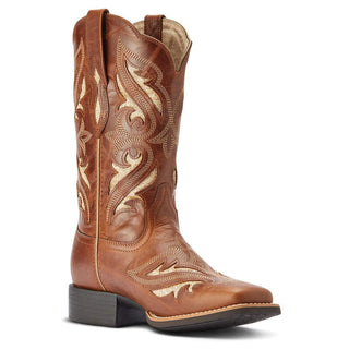 Ariat Women's Round Up Bliss Midday Tan Western Boot - Cowboy SwaggerAriat Women's Round Up Bliss Midday Tan Western Boot