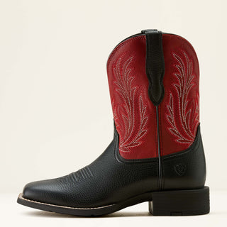 Ariat Women’s Round Up Filly Boot – Black Deertan & Blood Red - Cowboy SwaggerAriat Women’s Round Up Filly Boot – Black Deertan & Blood Red