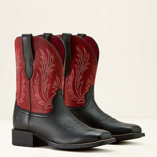 Ariat Women’s Round Up Filly Boot – Black Deertan & Blood Red - Cowboy SwaggerAriat Women’s Round Up Filly Boot – Black Deertan & Blood Red