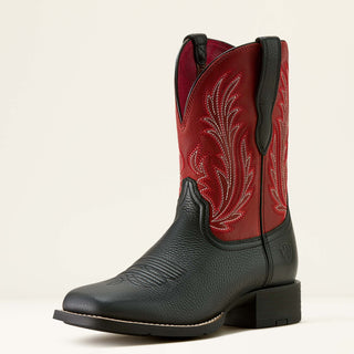 Ariat Women’s Round Up Filly Boot – Black Deertan & Blood Red - Cowboy SwaggerAriat Women’s Round Up Filly Boot – Black Deertan & Blood Red