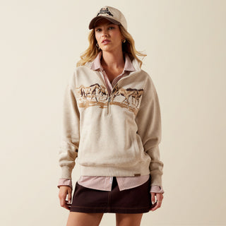 Ariat Women’s Running Wild 1/2 Zip Sweatshirt - Cowboy SwaggerAriat Women’s Running Wild 1/2 Zip SweatshirtWomen's Tops