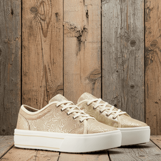 Ariat Women’s Skyler Shoe Pearl Floral Embossed - Cowboy SwaggerAriat Women’s Skyler Shoe Pearl Floral Embossed