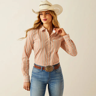 Ariat Women’s Wrinkle Resistant Kirby Long Sleeve Shirt Malia Stripe - Cowboy SwaggerAriat Women’s Wrinkle Resistant Kirby Long Sleeve Shirt Malia Stripe