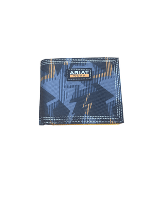 Ariat Work Men’s Bi - Fold Wallet – RFID Blocking with Rebar Orange Interior & Bold Graphic - Cowboy SwaggerAriat Work Men’s Bi - Fold Wallet – RFID Blocking with Rebar Orange Interior & Bold Graphic
