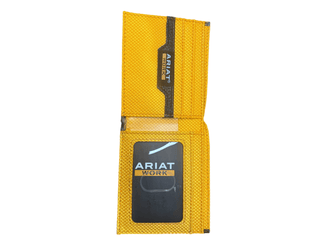 Ariat Work Men’s Bi - Fold Wallet – RFID Blocking with Rebar Orange Interior & Bold Graphic - Cowboy SwaggerAriat Work Men’s Bi - Fold Wallet – RFID Blocking with Rebar Orange Interior & Bold Graphic