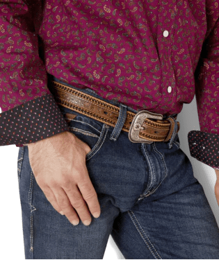 Ariat Wrinkle Free Magenta Purple Paisley Western Shirt - Cowboy SwaggerAriat Wrinkle Free Magenta Purple Paisley Western ShirtMen's Shirts