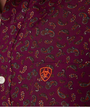 Ariat Wrinkle Free Magenta Purple Paisley Western Shirt - Cowboy SwaggerAriat Wrinkle Free Magenta Purple Paisley Western ShirtMen's Shirts
