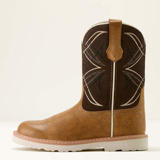 Ariat Youth Activate Western Boot Cottage and Aged Bark Suede - Cowboy SwaggerAriat Youth Activate Western Boot Cottage and Aged Bark Suede