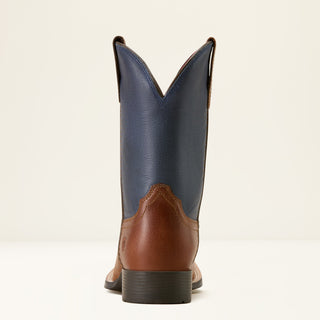 Ariat Youth Freedom Rider Square Toe Boots – Brown & Navy with American Flag - Cowboy SwaggerAriat Youth Freedom Rider Square Toe Boots – Brown & Navy with American Flag