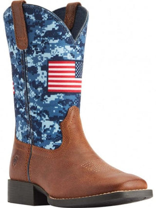 Ariat Youth Patriot Grand Canyon - Blue Camo Boot - Cowboy SwaggerAriat Youth Patriot Grand Canyon - Blue Camo Boot