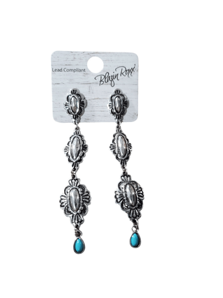 Blazin Roxx 3 Tier Flower Blossom Earring - Cowboy SwaggerBlazin Roxx 3 Tier Flower Blossom Earring