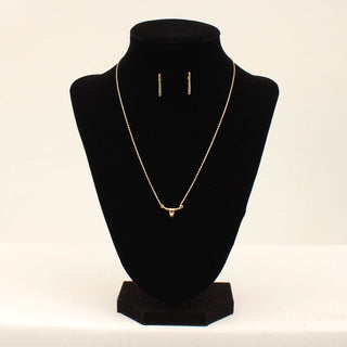 Blazin Roxx Bull Head and Earrings Set - Cowboy SwaggerBlazin Roxx Bull Head and Earrings SetJewelry Sets