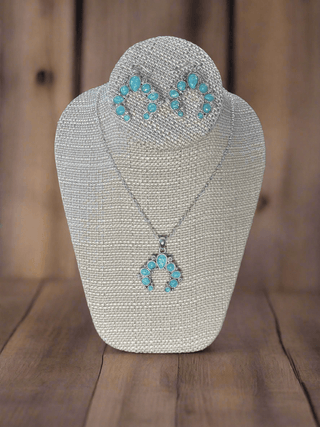 Blazin Roxx Glitter Turquoise Conch Set - Cowboy SwaggerBlazin Roxx Glitter Turquoise Conch Set