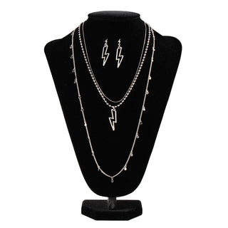 Blazin Roxx Lightning Earring Necklace Set - Cowboy SwaggerBlazin Roxx Lightning Earring Necklace SetJewelry Sets