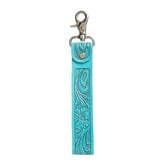 Blooming Meadows Key Fob in Turquoise - Cowboy SwaggerBlooming Meadows Key Fob in Turquoise