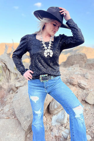 Bubble Bling Babe Top - Cowboy SwaggerBubble Bling Babe Top