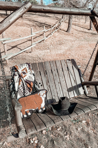 Cattle Talk Hereford Pillow - Cowboy SwaggerCattle Talk Hereford Pillow