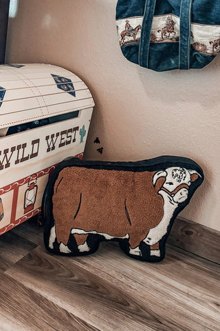 Cattle Talk Hereford Pillow - Cowboy SwaggerCattle Talk Hereford Pillow