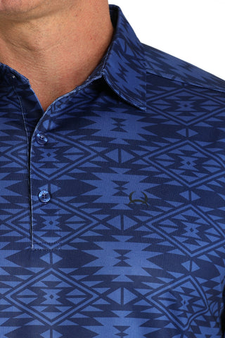 Cinch ArenaFlex Men’s Western Polo – Moisture - Wicking Aztec Shirt - Cowboy SwaggerCinch ArenaFlex Men’s Western Polo – Moisture - Wicking Aztec Shirt