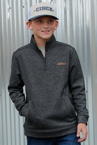 Cinch Boys 1/2 Zip Pullover Black - Cowboy SwaggerCinch Boys 1/2 Zip Pullover BlackBoys