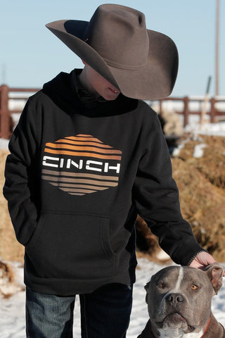 Cinch Boys Black Logo Hoodie - Cowboy SwaggerCinch Boys Black Logo HoodieBoys