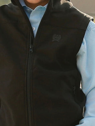 Cinch Boys’ Bonded Vest – Black - Cowboy SwaggerCinch Boys’ Bonded Vest – Black