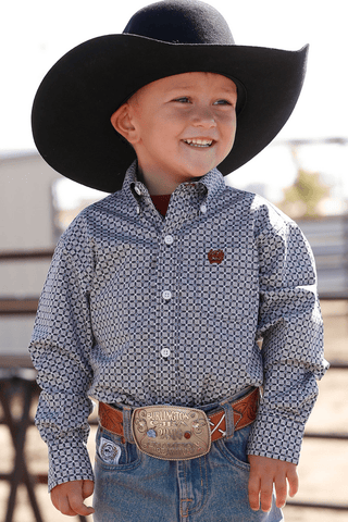 Cinch Boy’s Multi Color Geometric Print Western Shirt - Cowboy SwaggerCinch Boy’s Multi Color Geometric Print Western Shirt