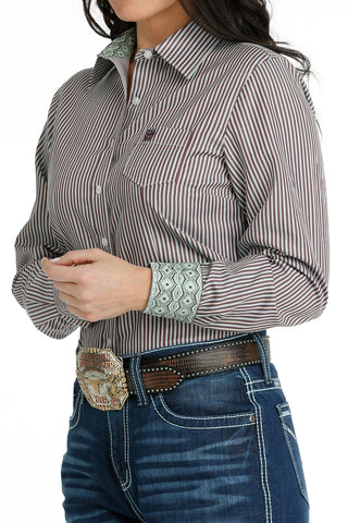 CINCH Shirts & Tops Cinch Women's Multi Striped Long Sleeve Button Up