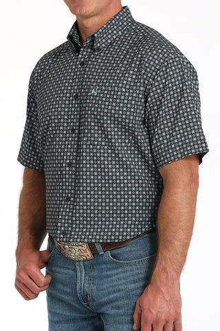 Cinch Men’s ArenaFlex Flower Print Short Sleeve Shirt Navy - Cowboy SwaggerCinch Men’s ArenaFlex Flower Print Short Sleeve Shirt Navy