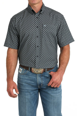 Cinch Men’s ArenaFlex Flower Print Short Sleeve Shirt Navy - Cowboy SwaggerCinch Men’s ArenaFlex Flower Print Short Sleeve Shirt Navy
