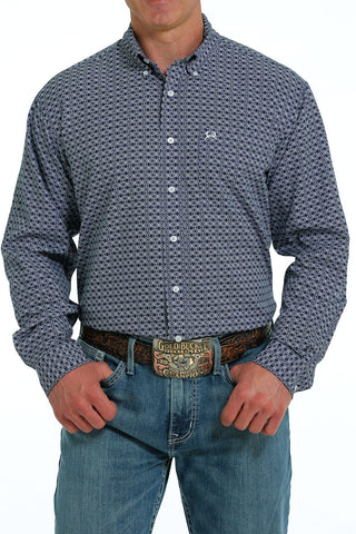 Cinch Men’s ArenaFlex Navy Button Down Shirt - Cowboy SwaggerCinch Men’s ArenaFlex Navy Button Down ShirtMen's Shirts