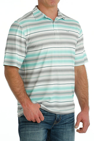 Cinch Men's ArenaFlex Polo Short Sleeve Light Mint - Cowboy SwaggerCinch Men's ArenaFlex Polo Short Sleeve Light MintMen's Shirts