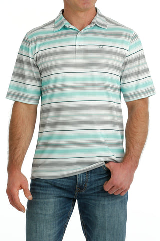 Cinch Men's ArenaFlex Polo Short Sleeve Light Mint - Cowboy SwaggerCinch Men's ArenaFlex Polo Short Sleeve Light MintMen's Shirts