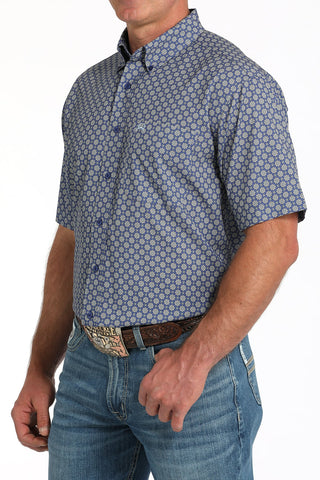 Cinch Men’s ArenaFlex Royal and White Medallion - Cowboy SwaggerCinch Men’s ArenaFlex Royal and White Medallion