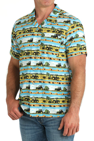 Cinch Men’s Bailing Hay Camp Shirt - Cowboy SwaggerCinch Men’s Bailing Hay Camp Shirt