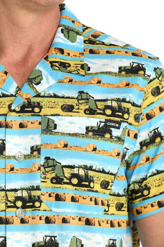 Cinch Men’s Bailing Hay Camp Shirt - Cowboy SwaggerCinch Men’s Bailing Hay Camp Shirt