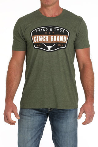 Cinch Men’s Brand logo Tee Olive Green - Cowboy SwaggerCinch Men’s Brand logo Tee Olive GreenShirts & Tops