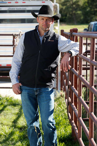 Cinch Men’s Canvas Vest Black - Cowboy SwaggerCinch Men’s Canvas Vest Black