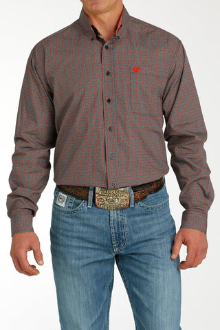 Cinch Men’s Charcoal Print Long Sleeve - Cowboy SwaggerCinch Men’s Charcoal Print Long SleeveMen's Shirts