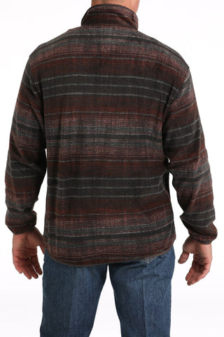 Cinch Men’s Fleece Pullover Brown/Red - Cowboy SwaggerCinch Men’s Fleece Pullover Brown/RedMen's Shirts