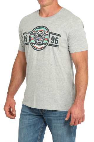 Cinch Men’s Gray Multi Colored Logo Tee - Cowboy SwaggerCinch Men’s Gray Multi Colored Logo TeeShirts & Tops