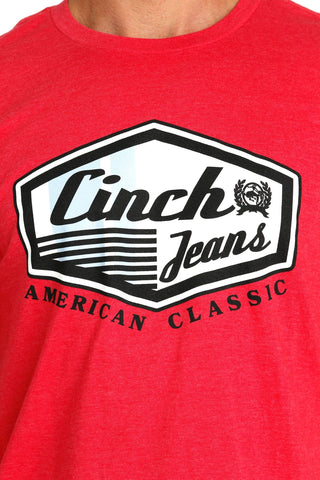Cinch Men's Jeans Tee Red - Cowboy SwaggerCinch Men's Jeans Tee RedMen's Shirts