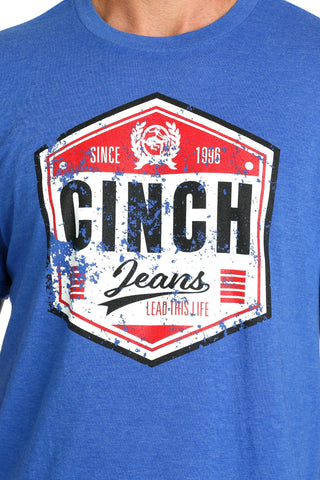 Cinch Men's Jeans Tee Royal Blue - Cowboy SwaggerCinch Men's Jeans Tee Royal BlueMen's Shirts
